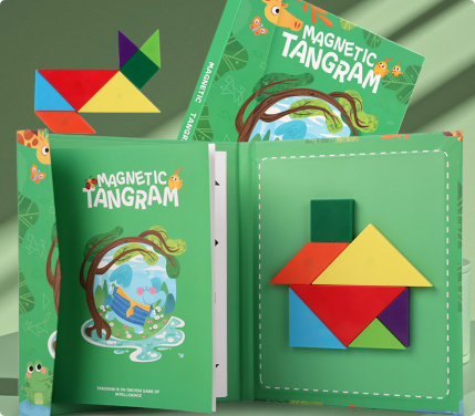 Woods™ - Stimulate Logical Thinking - Wooden Tangram Puzzle