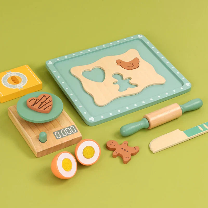 Woods™ - Stimulate Creativity & Skills - Wooden Play Kitchen Set