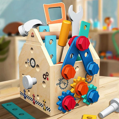 Busy Box™ - Discover & Learn - Wooden Activity Box