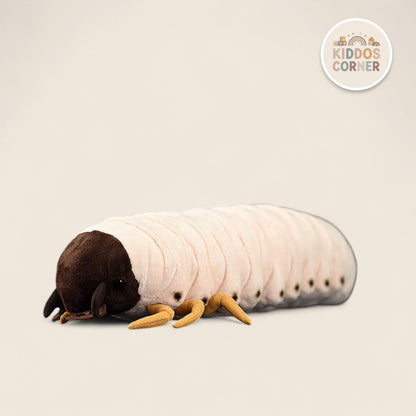 White Grub Soft Stuffed Plush Toy