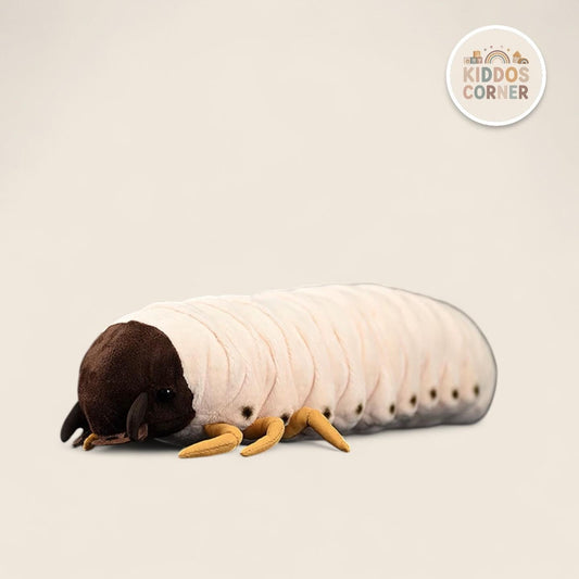 White Grub Soft Stuffed Plush Toy