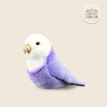 Purple Lovebird Soft Stuffed Plush Toy