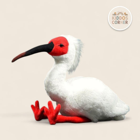 Japanese Crested Ibis Bird Soft Stuffed Plush Toy