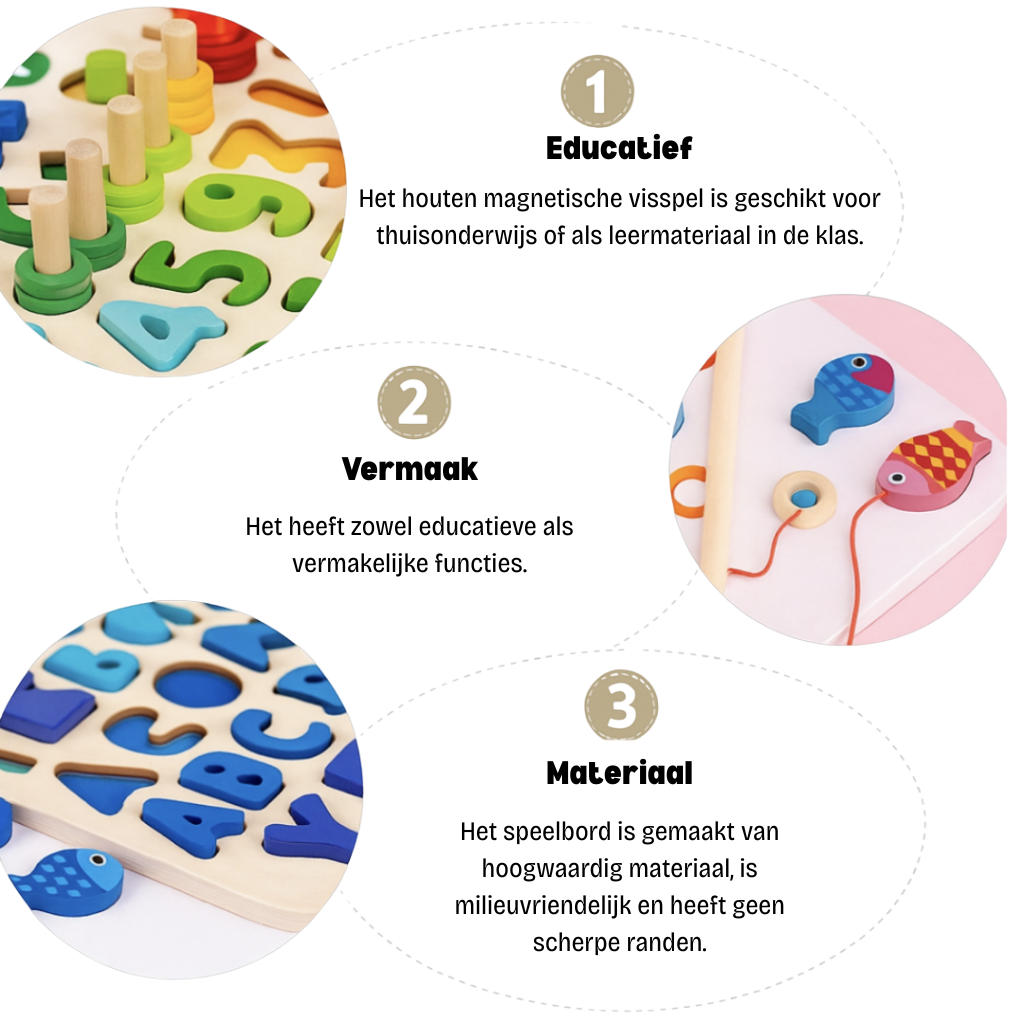 Woods™ | Develop Skills - Montessori Wooden Play Board