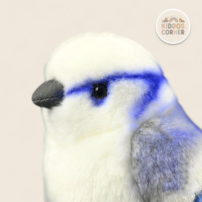 Azure Tit Bird Soft Stuffed Plush Toy