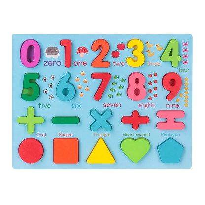 SmartBoard – Colorful & Educational – Montessori Number & Letter Learning Puzzle