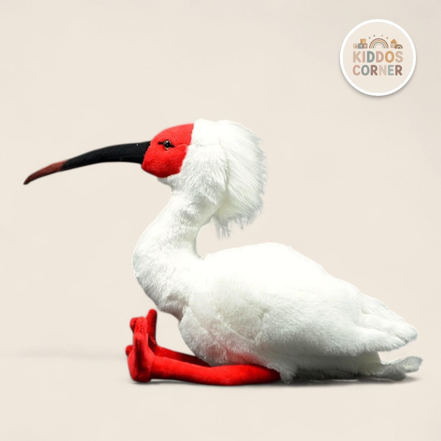 Japanese Crested Ibis Bird Soft Stuffed Plush Toy