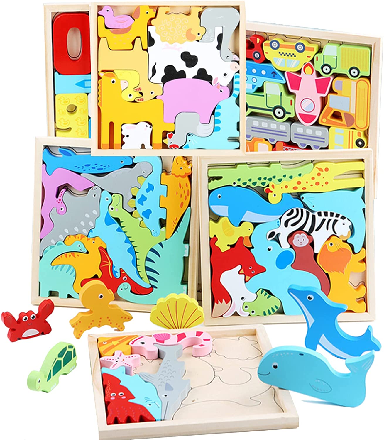 Woods™ - Which shapes fit in the board? - Shape Puzzle (2+1 FREE)