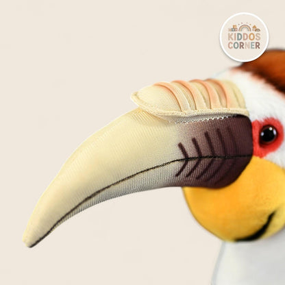 Wreathed Hornbill Bird Soft Stuffed Plush Toy