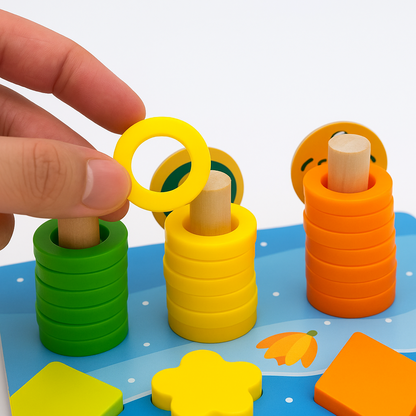 Woods™ | Develop Skills - Montessori Wooden Play Board