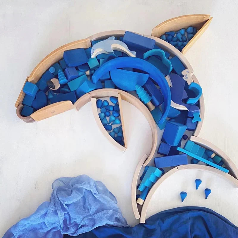 Woods™ - Wooden Wonders - Rainbow Building Blocks