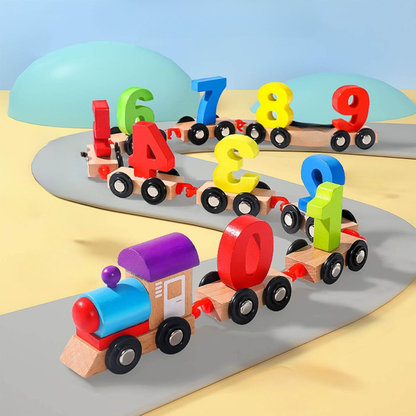 Woods™ | Learn the Alphabet & Numbers - Wooden Magnetic Train