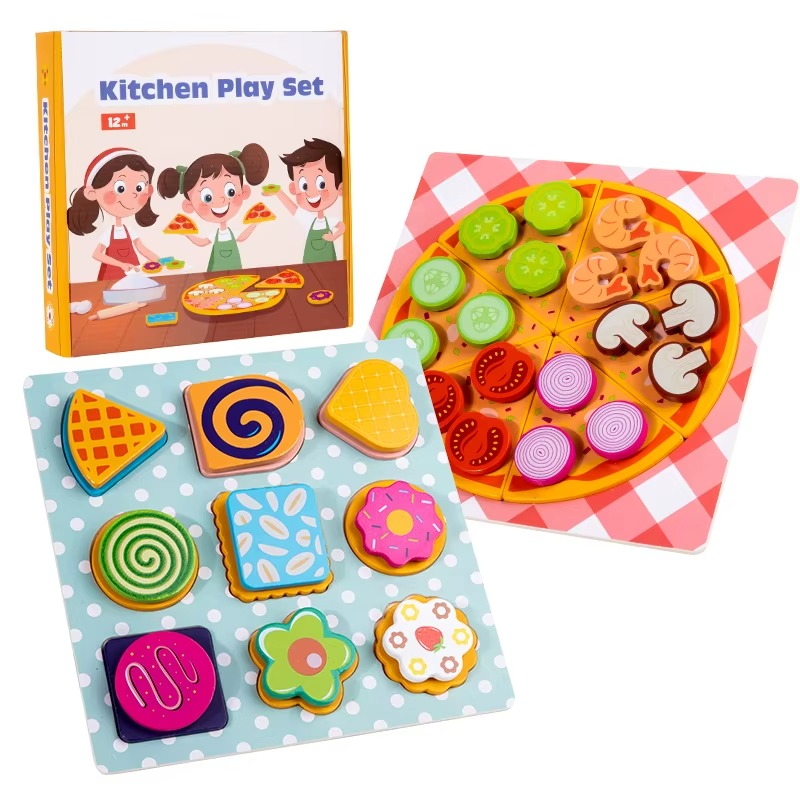 Woods™ - Stimulate Creativity & Motor Skills - Children's Pizza & Cookie Set