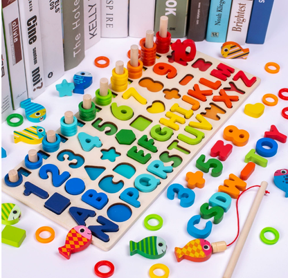 Woods™ | Develop Skills - Montessori Wooden Play Board