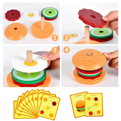 Woods™ - Tasty Stacking - Sandwich Construction Toy