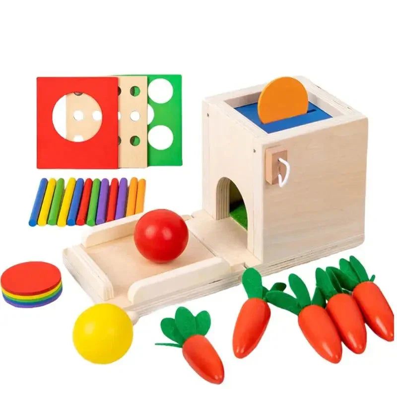 Smart Carrots – Colors & Shapes – Wooden Sorting Toy