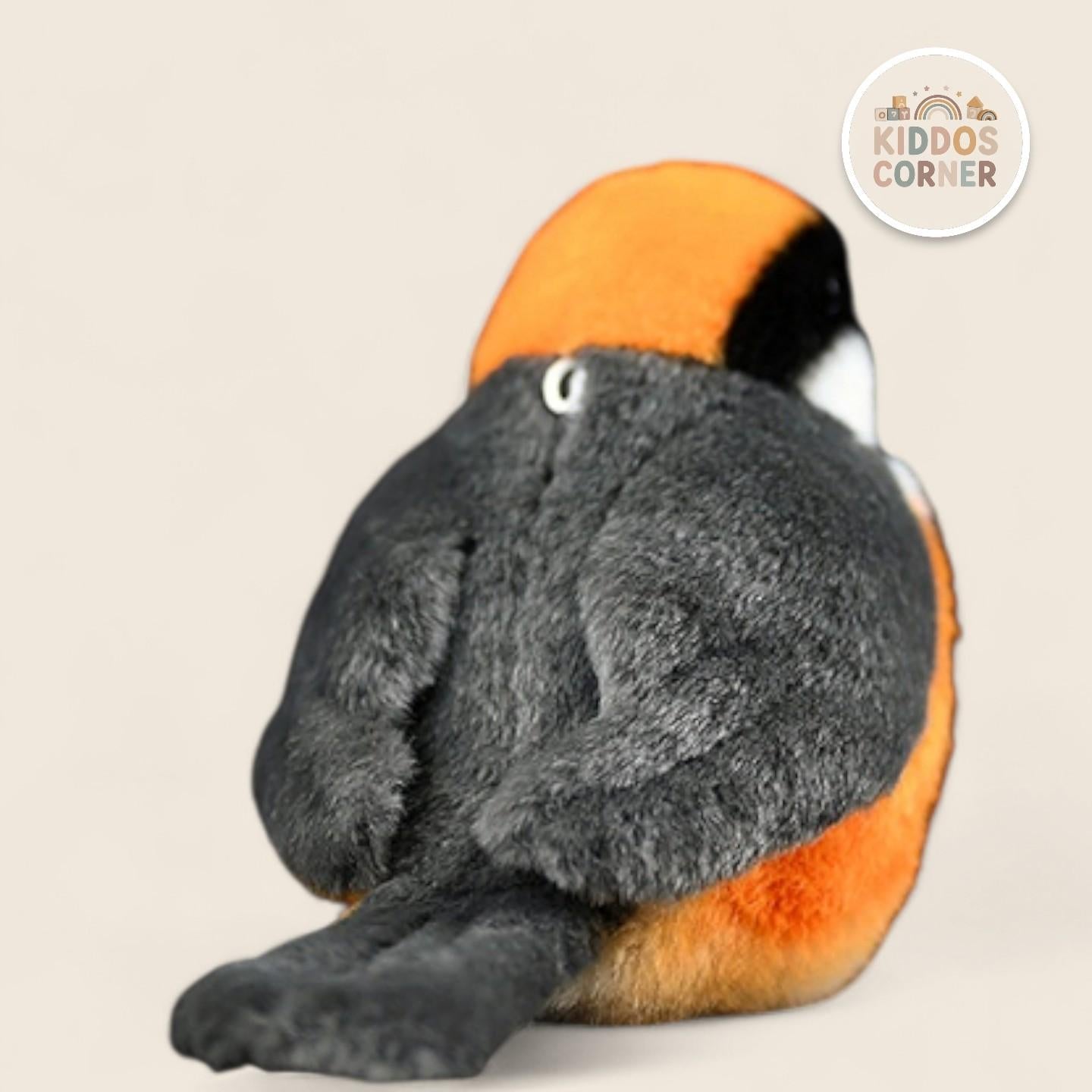 Black-Throated Bushtit Bird Stuffed Plush Toy