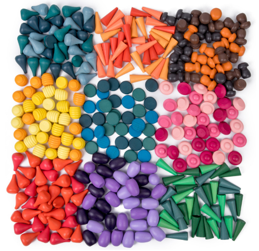 Woods™ - Wooden Wonders - Rainbow Building Blocks