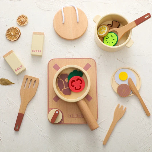 Woods™ - Mini Chefs Switch - Wooden Play Kitchen Set