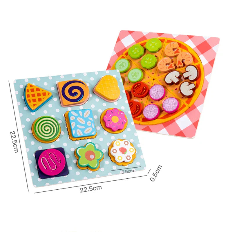 Woods™ - Stimulate Creativity & Motor Skills - Children's Pizza & Cookie Set
