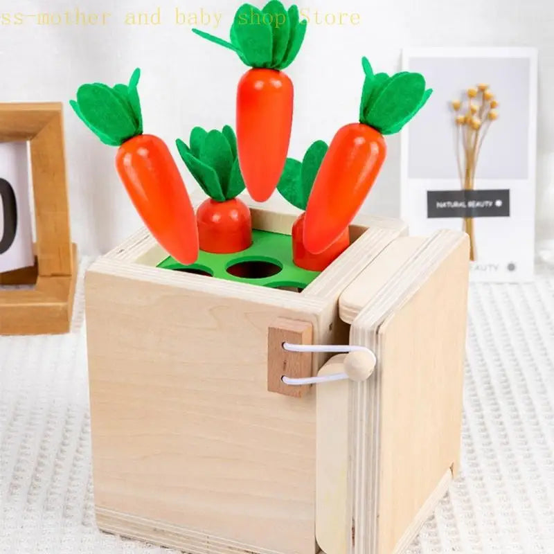 Smart Carrots – Colors & Shapes – Wooden Sorting Toy