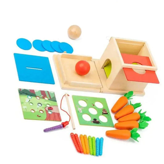 Smart Carrots – Colors & Shapes – Wooden Sorting Toy
