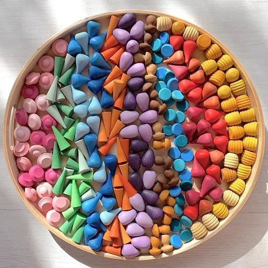 Rainbow Blocks™ – Creative Coloring Fun – Wooden Coloring Playset