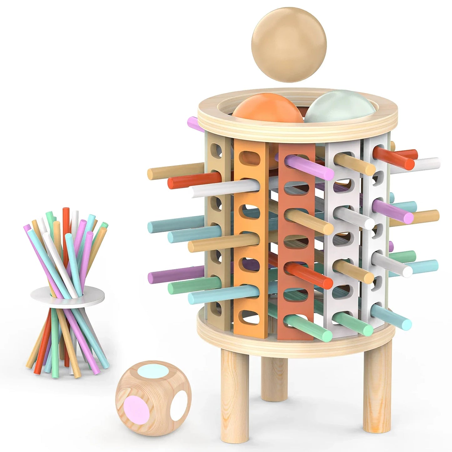 Balance Tower™ – Stack & Tel – Wooden Thinking Game