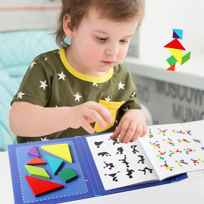Woods™ - Stimulate Logical Thinking - Wooden Tangram Puzzle