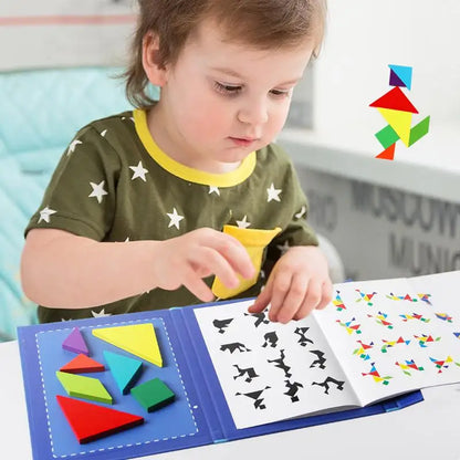 Woods™ - Stimulate Logical Thinking - Wooden Tangram Puzzle