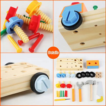 Woods™ - Turn & Learn - Montessori Auto Screwboard