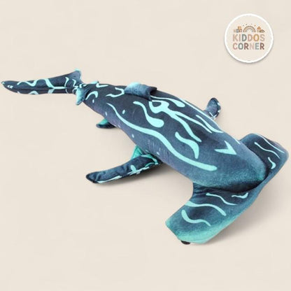 Large Blue Hammerhead Shark Soft Stuffed Plush Toy